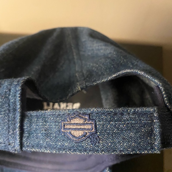 vintage Harley Davidson Denim Hat - Picture 3 of 4